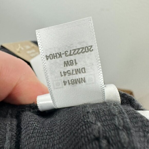 Madwell Women's Size 18W Plus Kick Out Crop Jeans Black Rinse Wash‎ Classic NWT - Picture 8 of 8